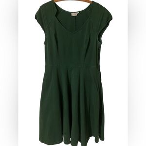 Eshakti Notch Collar Dress Size 14 Large Green St Patrick’s Day A Line